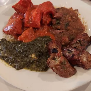 A selection of Indian food.