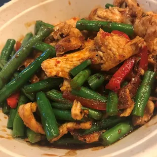 Green beans with chicken