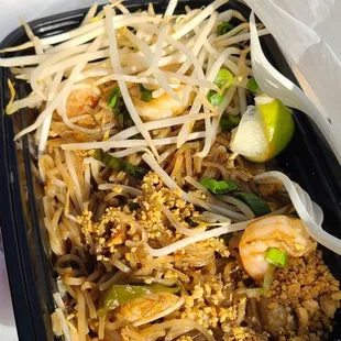 To go pad thai, too sweet for me