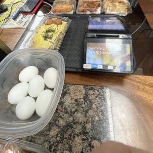 Four types of bento was available...musubi all sold out!