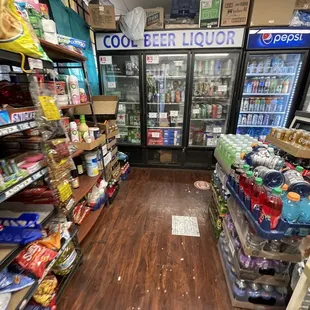 Inside the mini mart