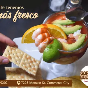 Cocktel de Camarón o Pulpo