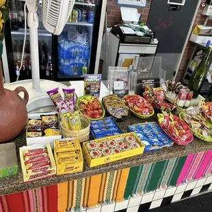Variety of Mexican candy always available