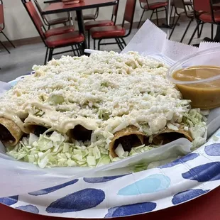 Taquitos dorados are always a must.