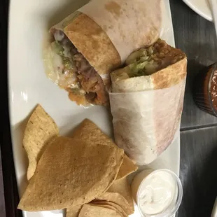 Vegetarian burrito