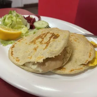a classic gordita de frijolitos and huevito, like mom used to make us when we were children