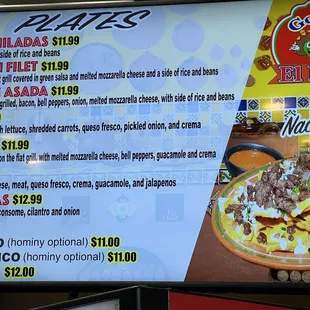 Their menu .