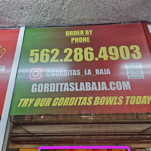 Phone number and socials.
