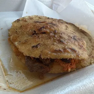 a sandwich in a basket