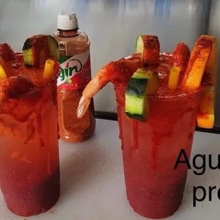 Mineral water cocktail