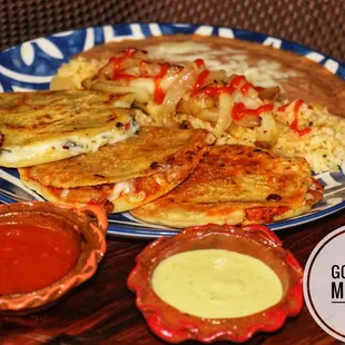 a plate of food on a table