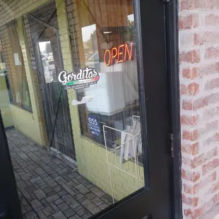 the reflection of the door