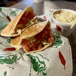 January 2022. Flour tortillas = house made. Favs: pollo en crema or pollo en chipotle &amp; huevos con chorizo (breakfast). Don't forget beans