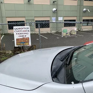 Customer parking only marked.