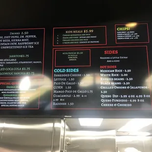 Two menu boards, this is one of them!