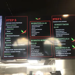 This is menu board #2