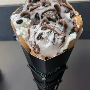 Cookie Monster Waffle Cone