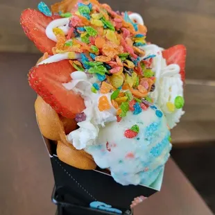 So THAT&apos;S what a bubble waffle cone is!