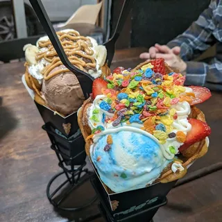 Nutty Nana Waffle Cone