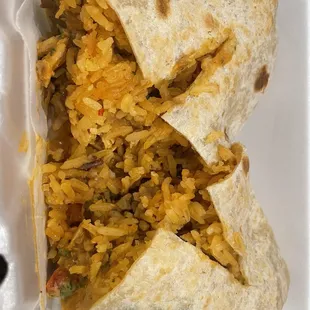 Chicken burrito