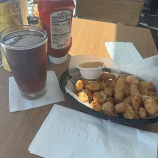 Cheese curds with a spicy hint