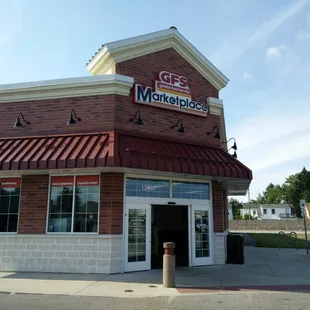 the front of a restaurant