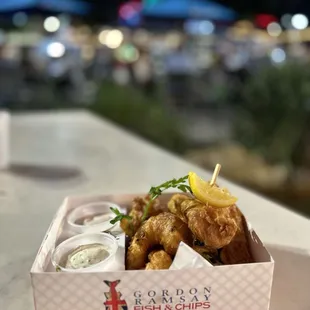 Fish &amp; Shrimp Combo + dirty fries