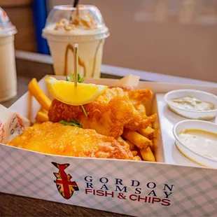 fish and chips, food, fish, seafood