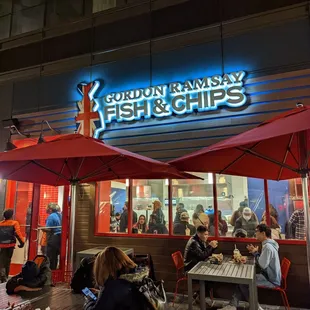 The outside facing the wharf