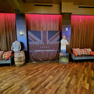 Inside the restaurant.