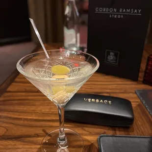 Extra dirty  grey goose martini