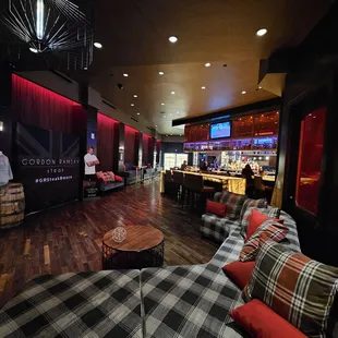 Inside the restaurant.