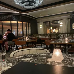 the dining area of the restaurant