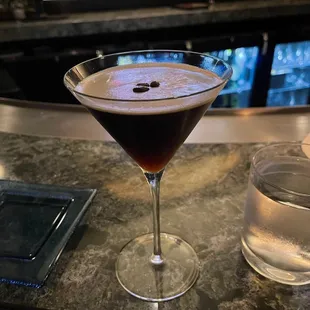Espresso martini (on dessert menu)