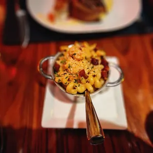 Mac &amp; Cheese with pork belly