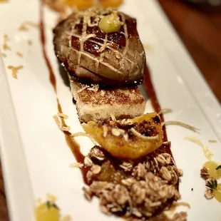 Foie gras... very British style with all its candied bits.