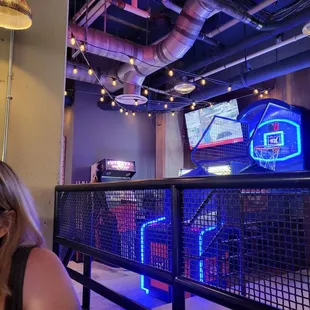 Just some of the fun arcade games and decor, I forgot to mention the exposed duct work which I adore!