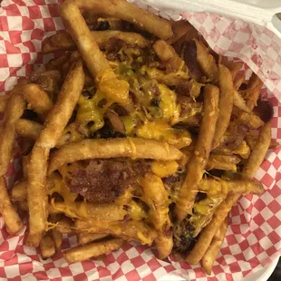 Bacon cheese fries