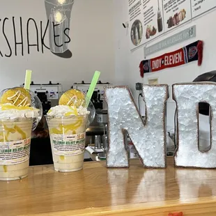 Lemon velvet milkshake