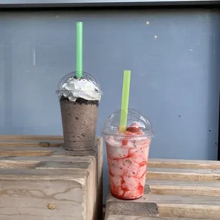 Cookies &amp; Cream and Strawberry (Dairy Free)