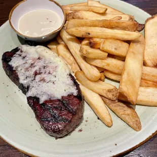 Steak with lots of butter