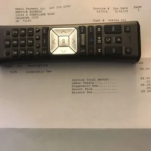 And yesterday we received the $99 bill for literally doing nothing.
