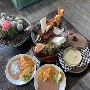 Molcajete with Shrimp