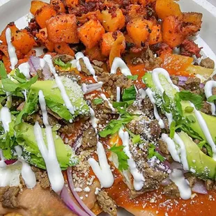 Huevos Rancheros with Mexican Potatoes