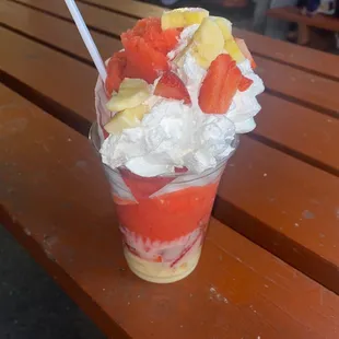 Strawberries and bananas