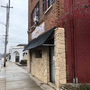 the entrance