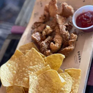 Chicken Tender and Nachos