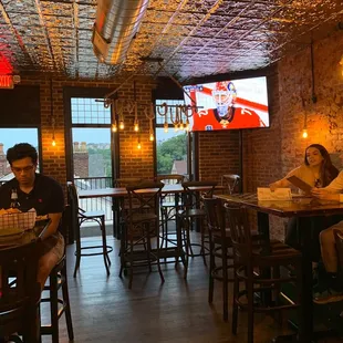View from the upper bar area .
