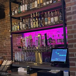 the bar
