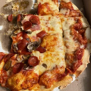 Only toppings on half?! What gives.